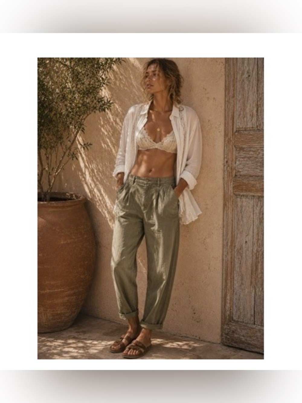 50% off 2 or more: GAP baggy pleated tapered mesculen pants